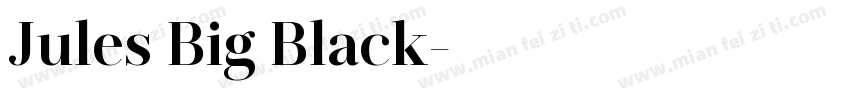 Jules Big Black字体转换